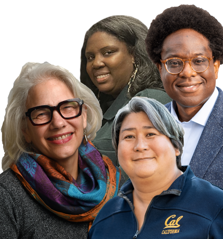 a picture of event speakers Francoise Baylis, Osagie Obasogie, Karen Nakamura, and Nourbese Flint