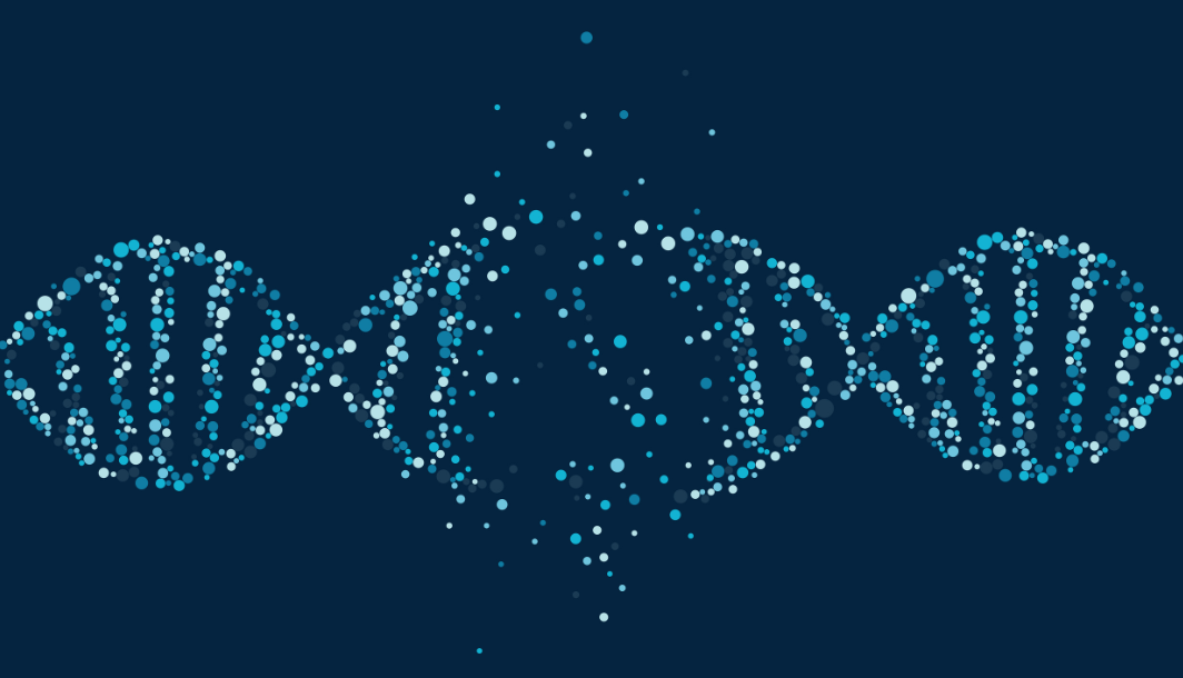 DNA dissolving graphic