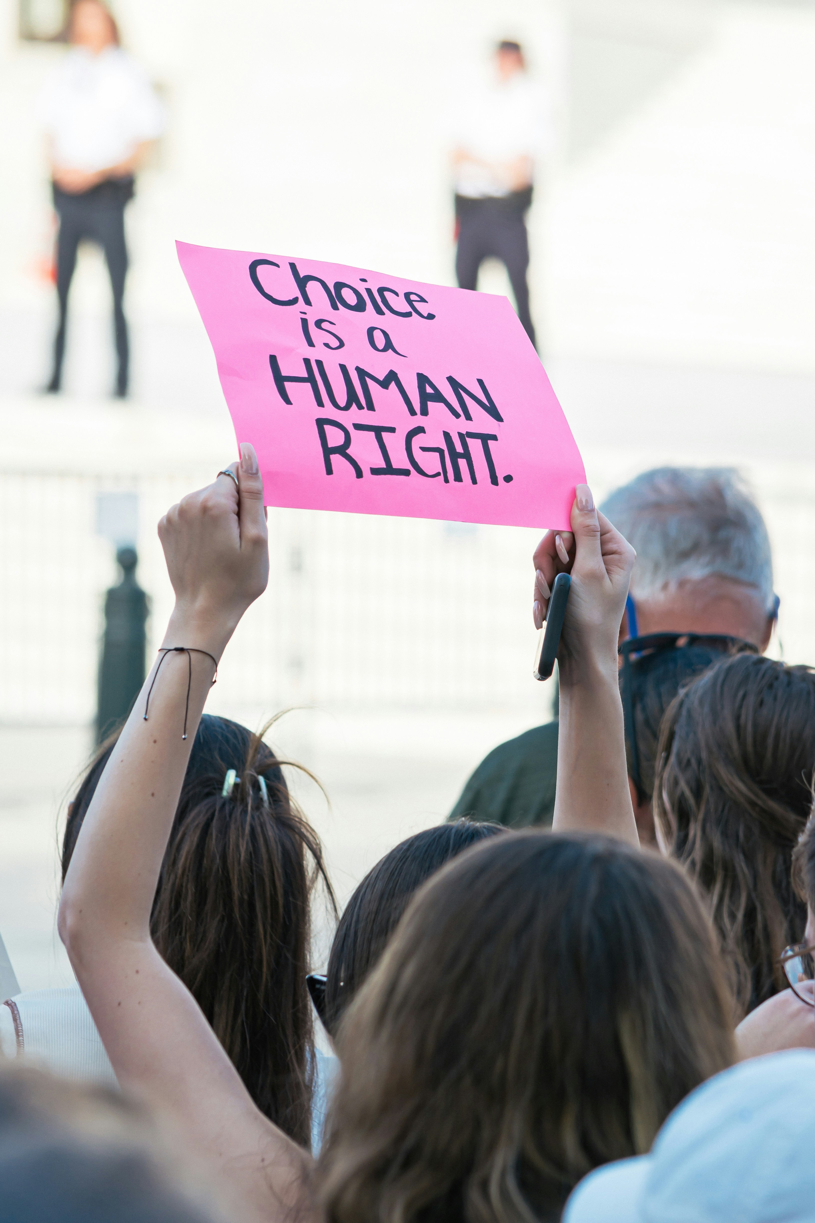 choice is a human right protest sign