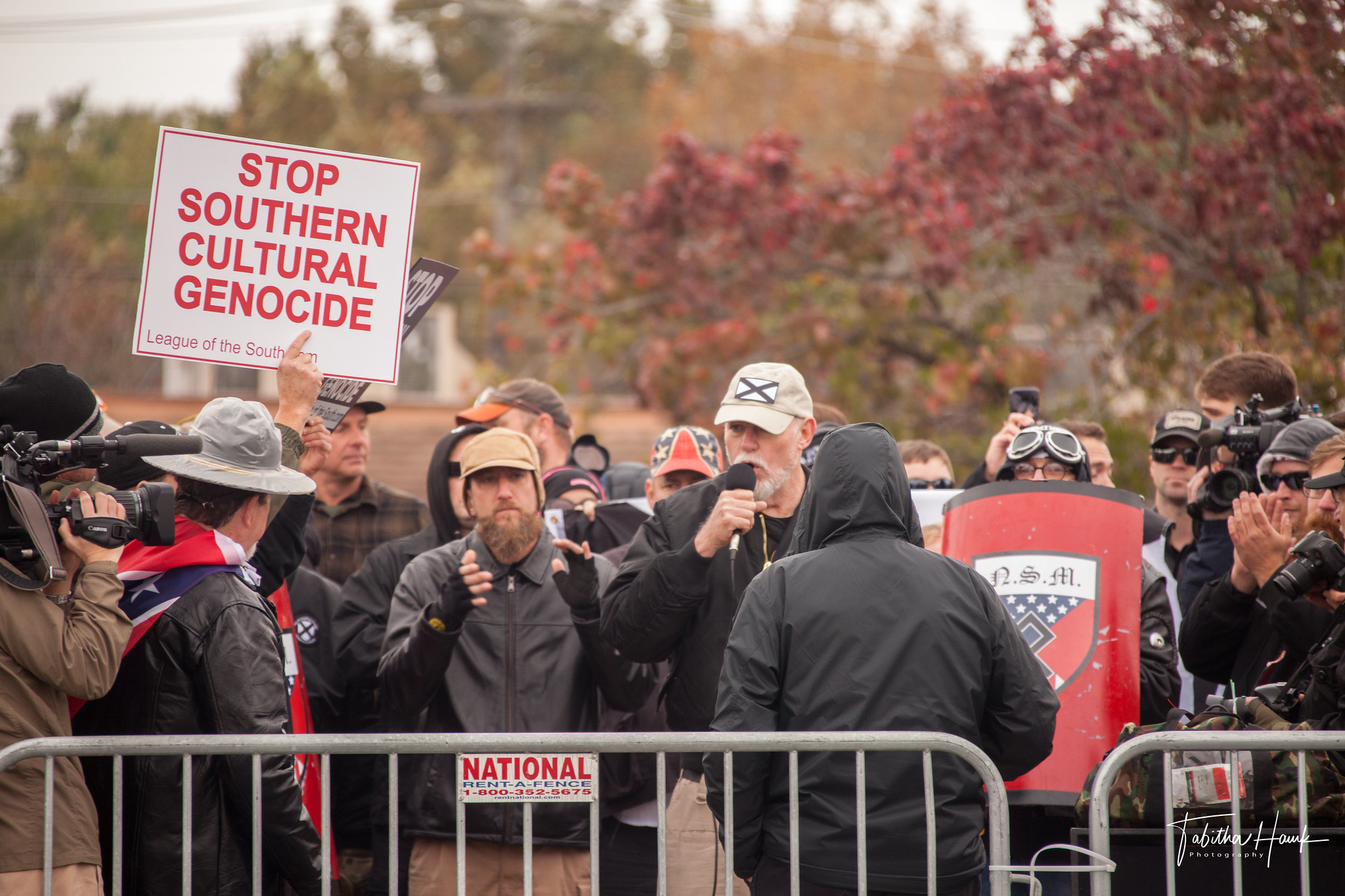 demonstrators at a white supremacist rally