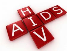 HIV and AIDS spelled in block letters