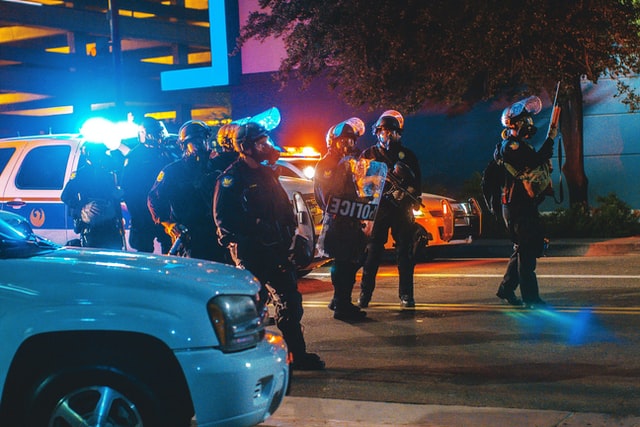 Police in Phoenix, ready for protestors