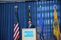 FDA Commissioner Scott Gottlieb stands behind a podium