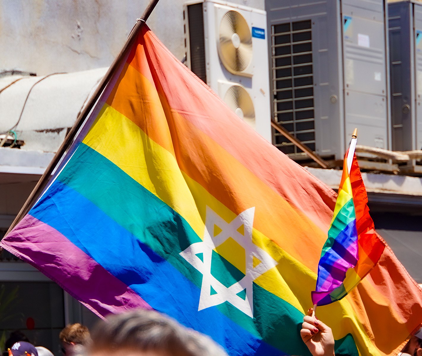 rainbow Israeli flag