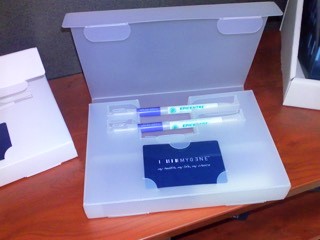 MyGene Genetic Testing Kit including 2 swabs for collecting samples and ID card for customer