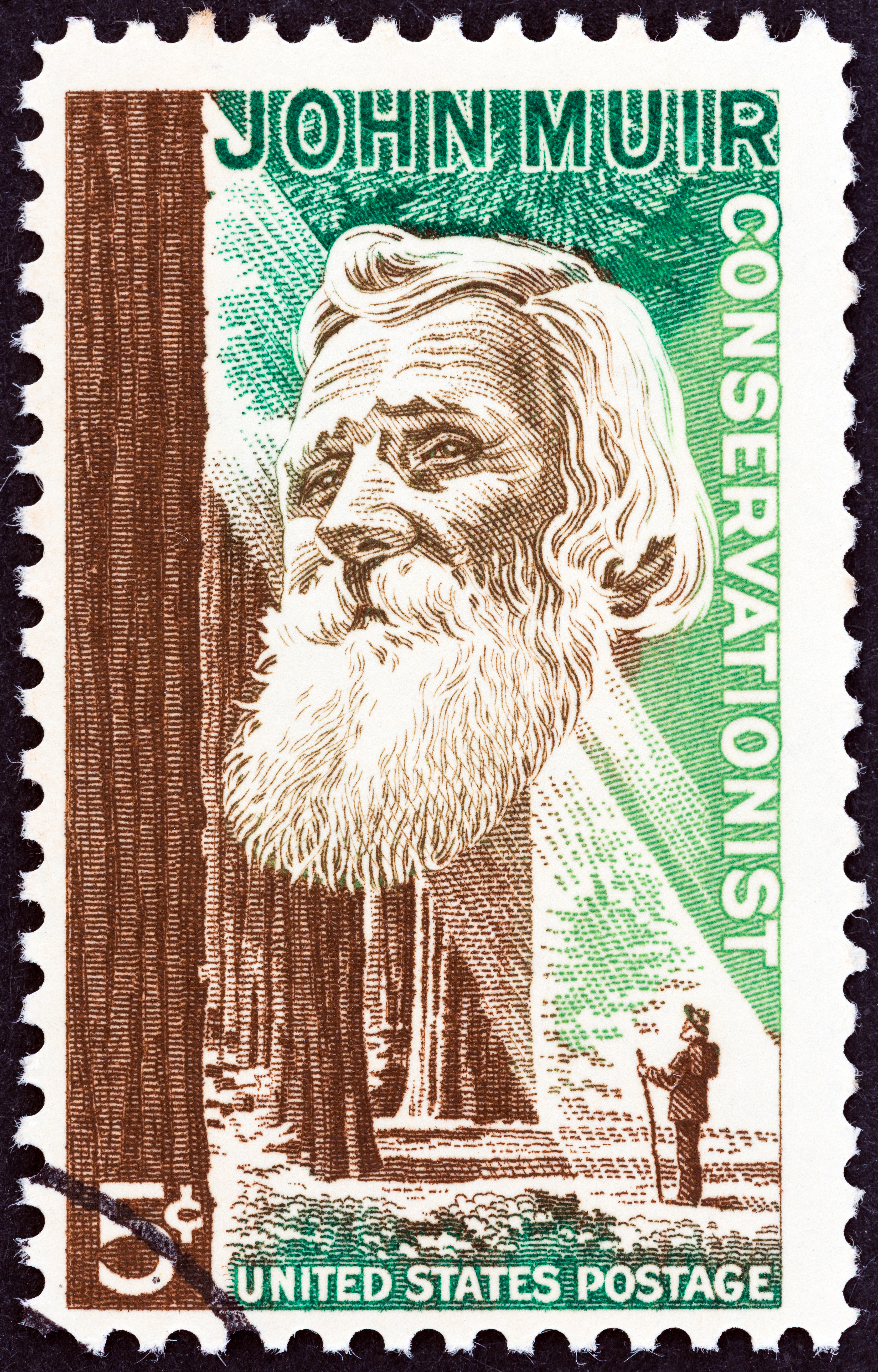 John Muir postage stamp 