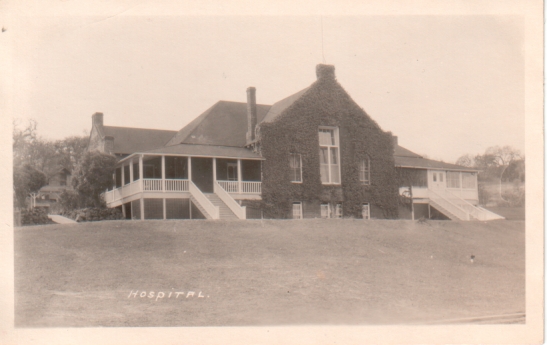Black and white postcard ca. 1910 showing the Sonoma State Home (Hospital).