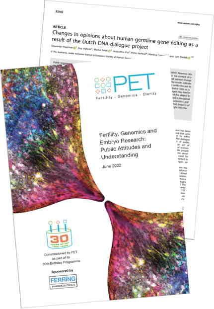 Cover of the PET report and Dutch poll