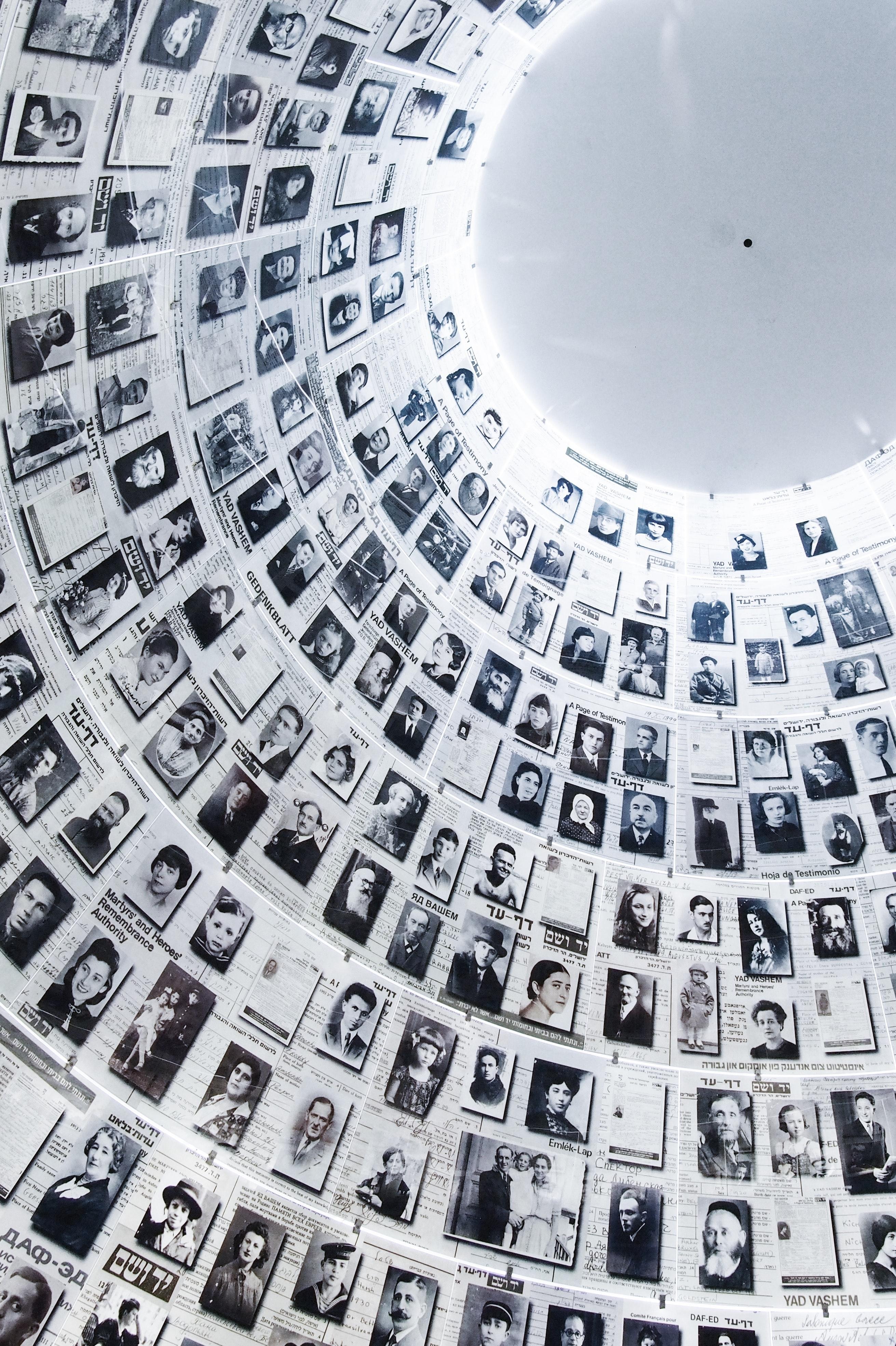 poctures of Holocaust victims