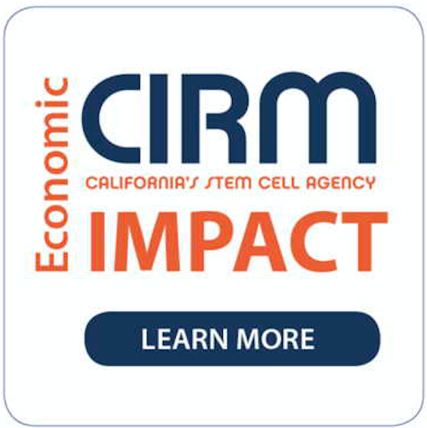 Image advertising the CIRM Economic Impact Report