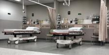 Two hospital beds are shown.