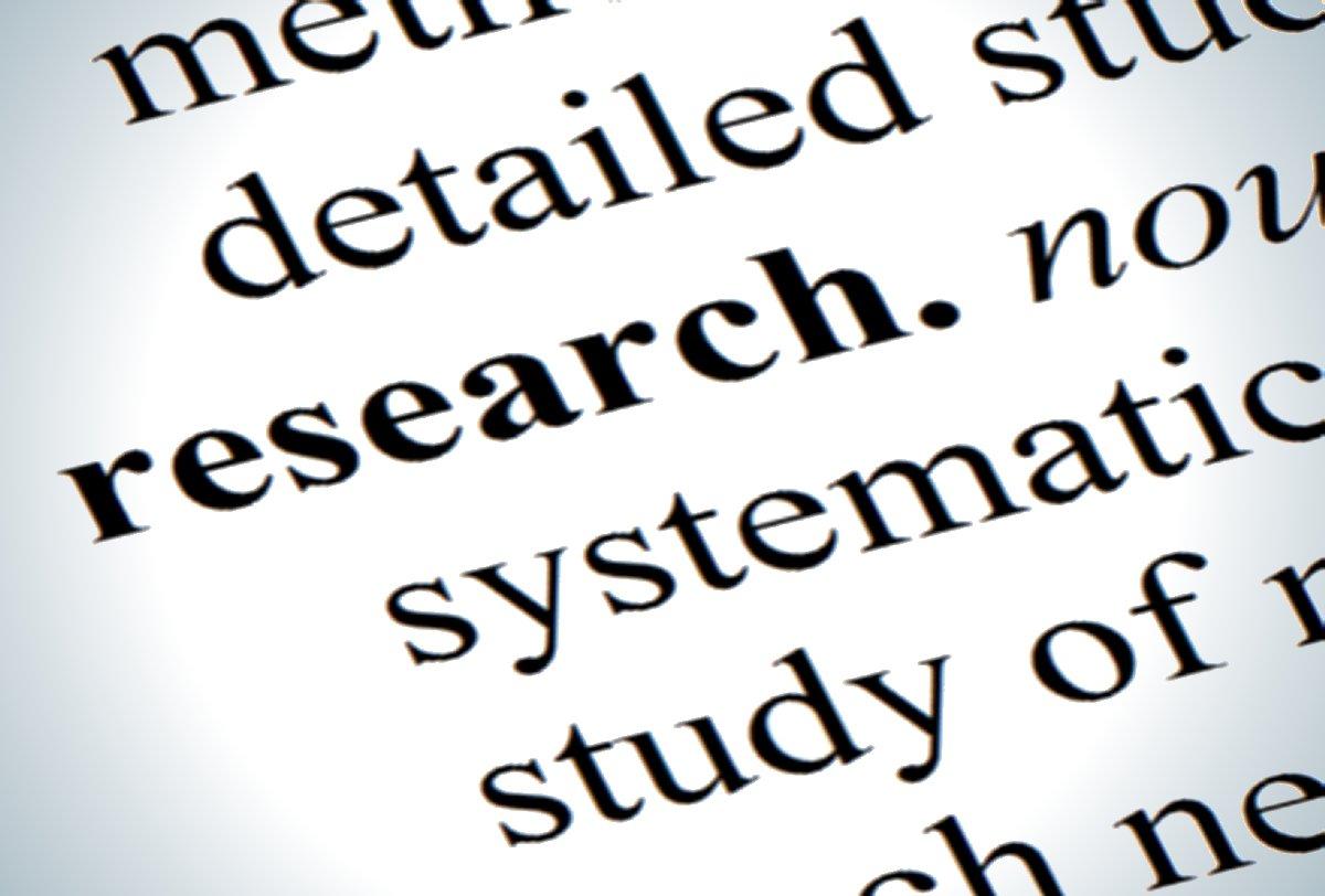 The word "research" in black text on a white background, surrounded by fragments of other words.