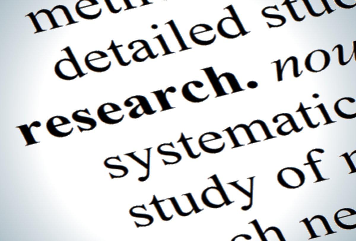 The word "research" in black text on a white background, surrounded by fragments of other words.