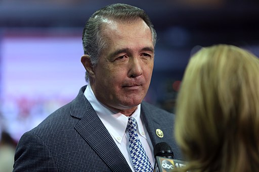 Rep. Trent Franks speaking with the media